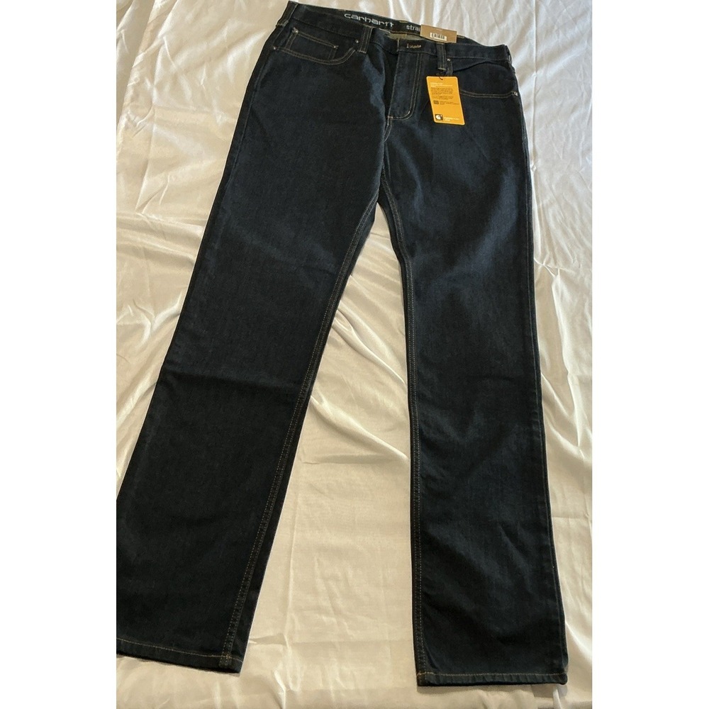 Carhartt Rugged Flex Relaxed Fit Straight Jeans 33x34 New With Tags